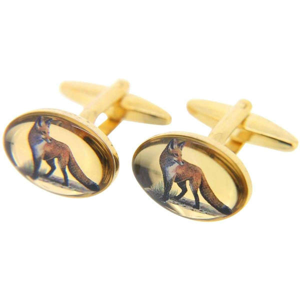 david van hagen Gold Fox Image Country Cufflinks