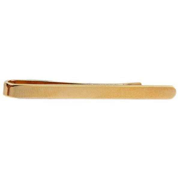 david van hagen Gold Plain Polished Tie Slide