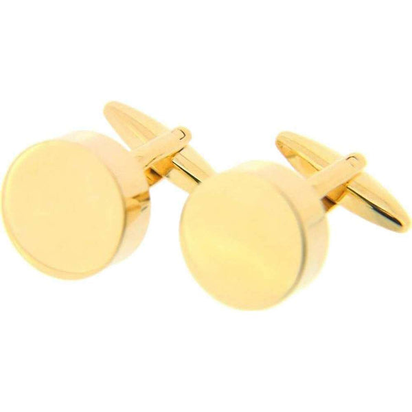david van hagen Gold Round Cufflinks