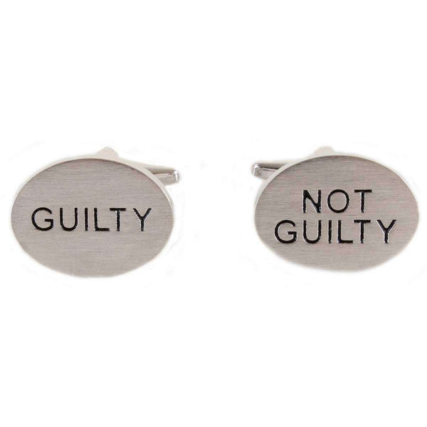 david van hagen Grey Guilty Not Guilty Cufflinks