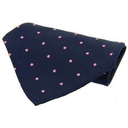 david van hagen Navy Polka Dot Handkerchief