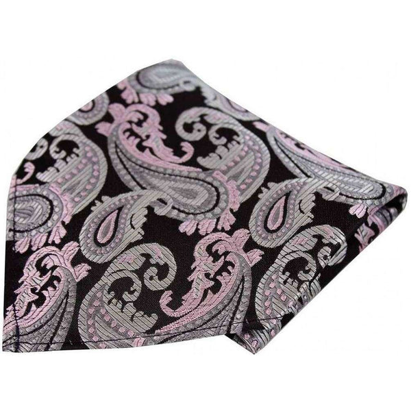 david van hagen Pink Paisley Silk Handkerchief