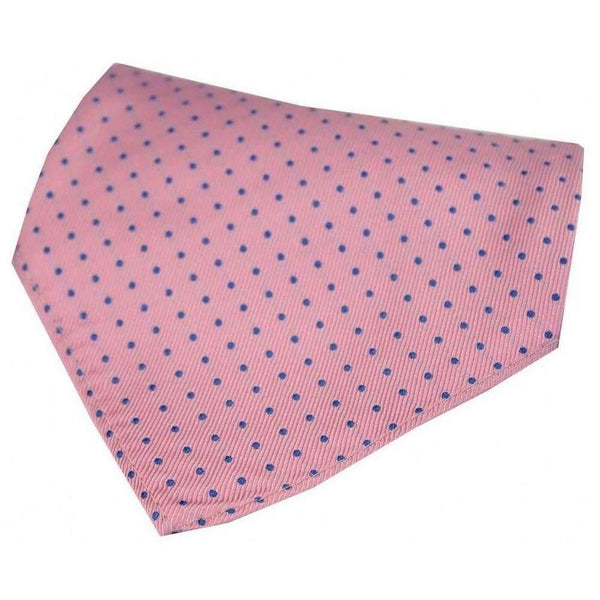david van hagen Pink Pin Dot Silk Handkerchief