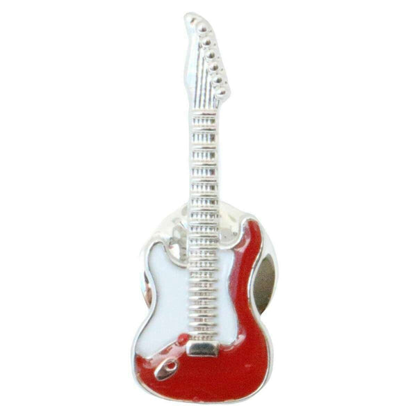 david van hagen Red Guitar Lapel Pin