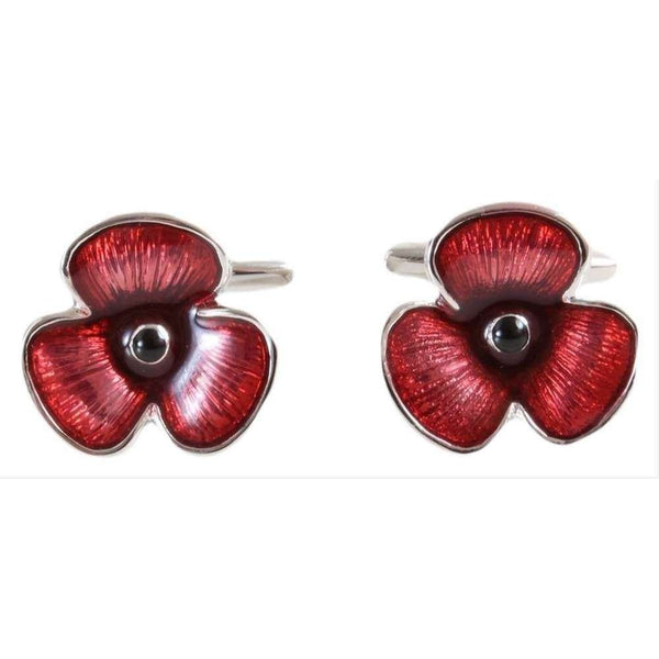 david van hagen Red Poppy Cufflinks