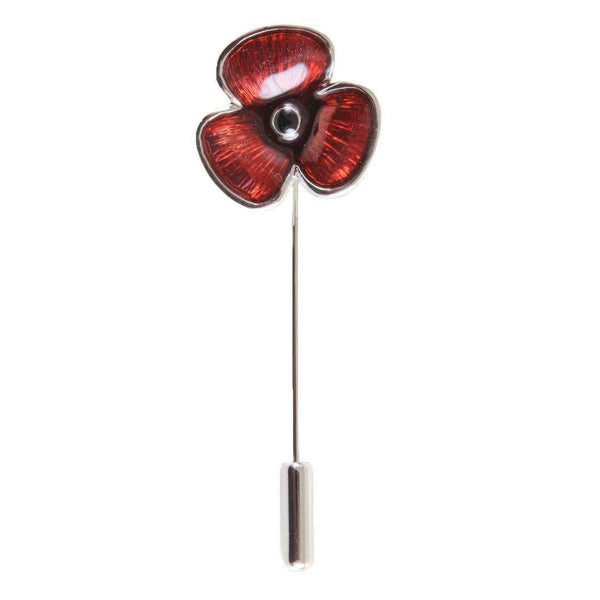 david van hagen Red Poppy Lapel Pin