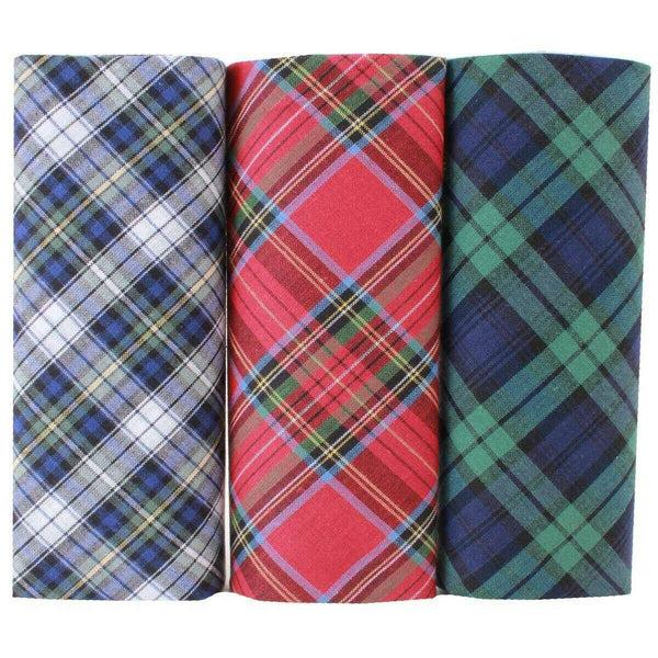 david van hagen Red Tartan 3 Pack Handkerchief