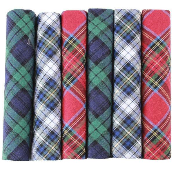 david van hagen Red Tartan 6 Pack Handkerchief