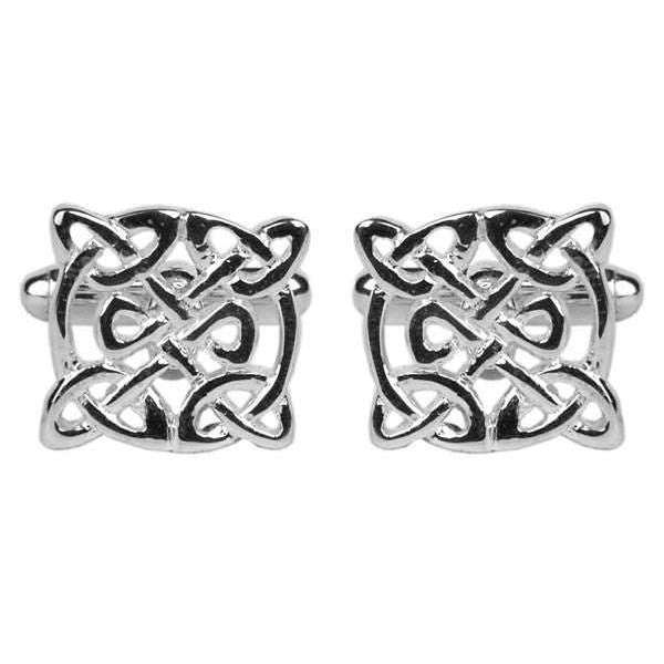 david van hagen Silver Circular Celtic Cufflinks