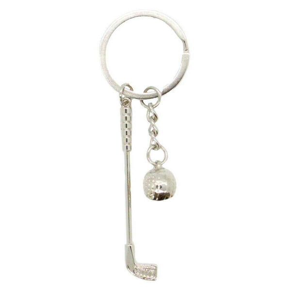 david van hagen Silver Golf Club and Ball Key Ring