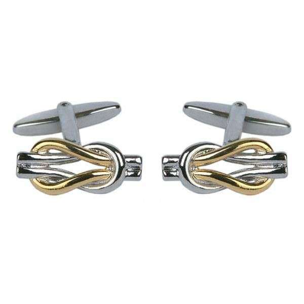 david van hagen Silver Love Knot Cufflinks