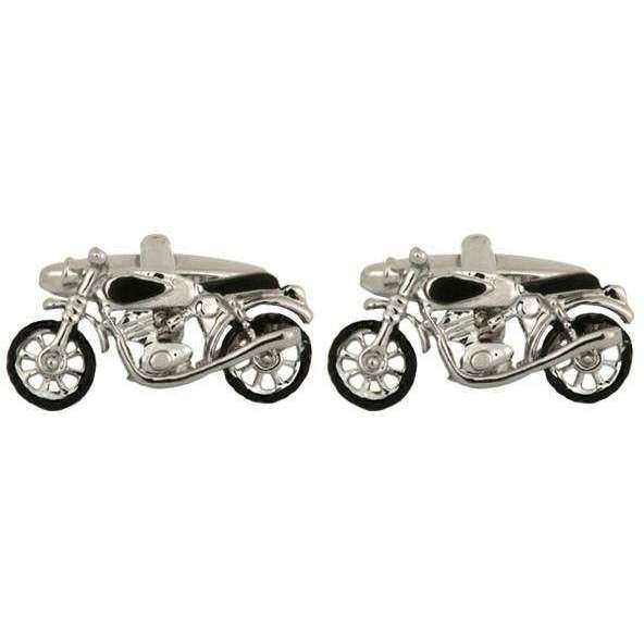 david van hagen Silver Motorbike Cufflinks
