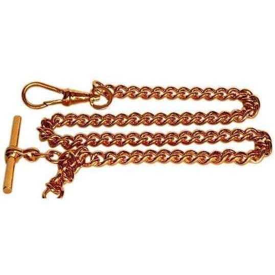 david van hagen Gold Gold Plated Albert Large Curb Chain Double Clasp