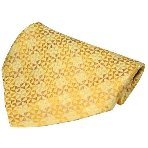 david van hagen Gold Windmill Design Silk Handkerchief