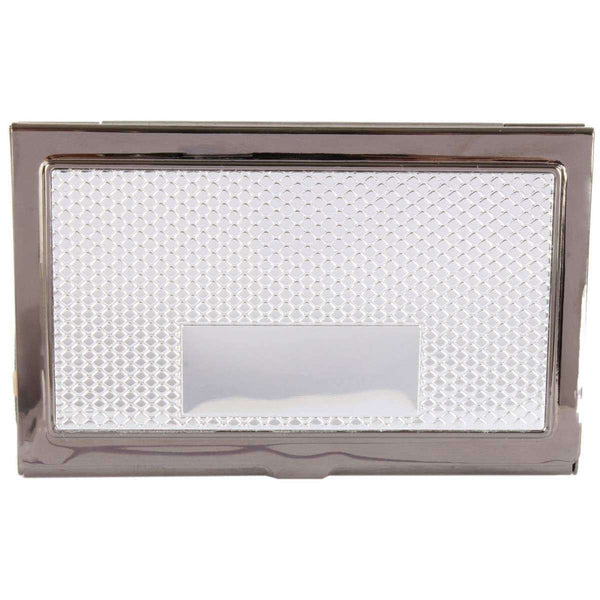 david van hagen Grey Stainless Steel Gunmetal Card Case