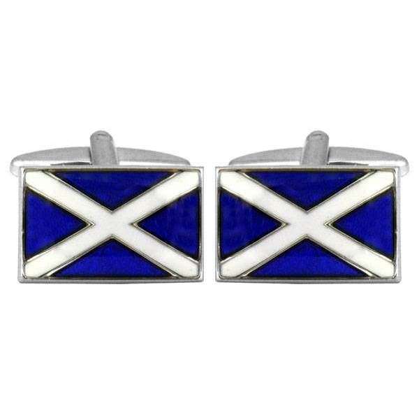 david van hagen Multi-colour Scottish Flag Cufflinks