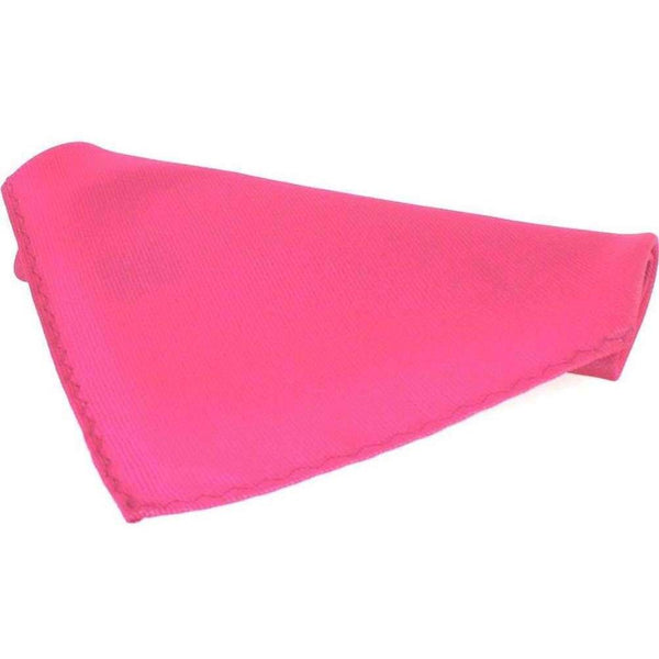 david van hagen Pink Diagonal Twill Silk Pocket Square
