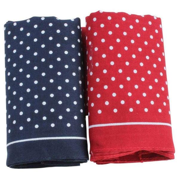 david van hagen Red Classic Polka Dot Handkerchief Set