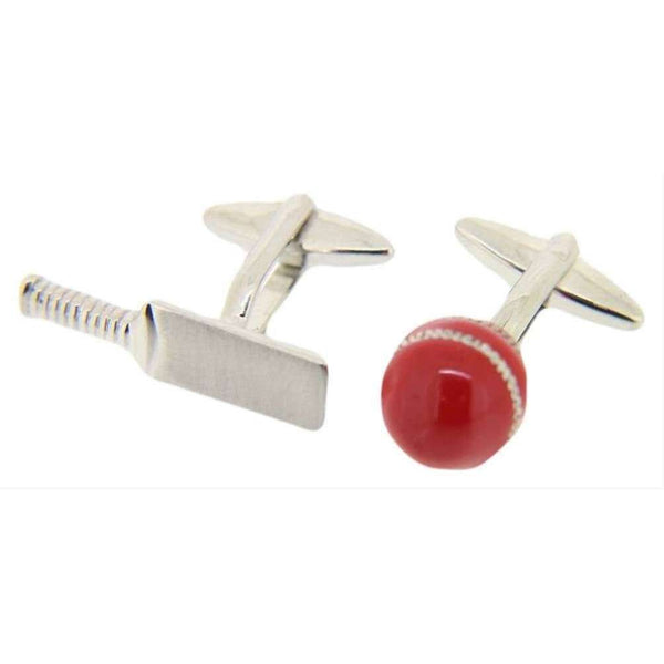 david van hagen Silver Cricket Bat and Ball Cufflinks