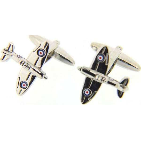 david van hagen Silver Finely Detailed Spitfire Cufflinks