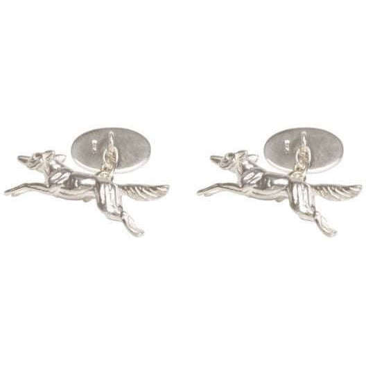 david van hagen Silver Sterling Silver Fox Cufflinks