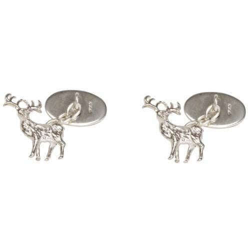 david van hagen Silver Sterling Silver Stag Cufflinks