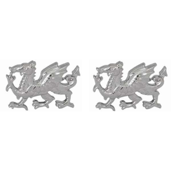 david van hagen Silver Sterling Silver Welsh Dragon Cufflinks