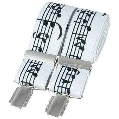david van hagen White Classic Music Notes Fashion Brace