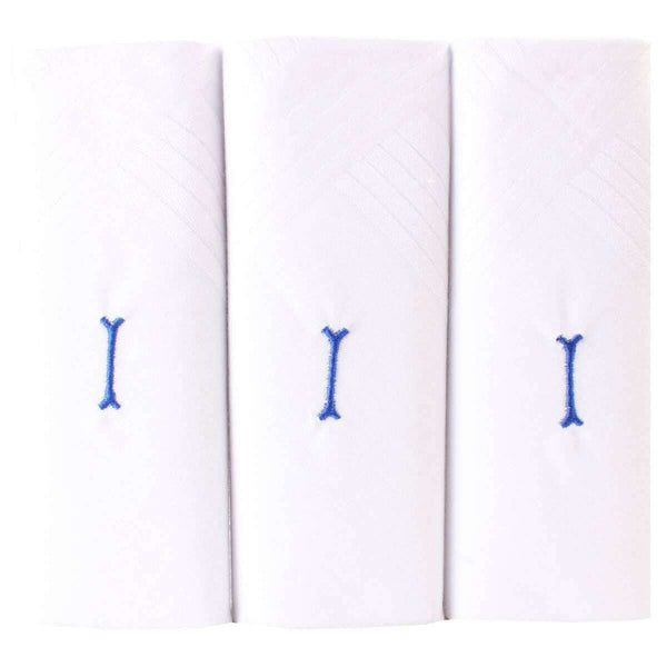 david van hagen White I Initial 3 Pack Handkerchief
