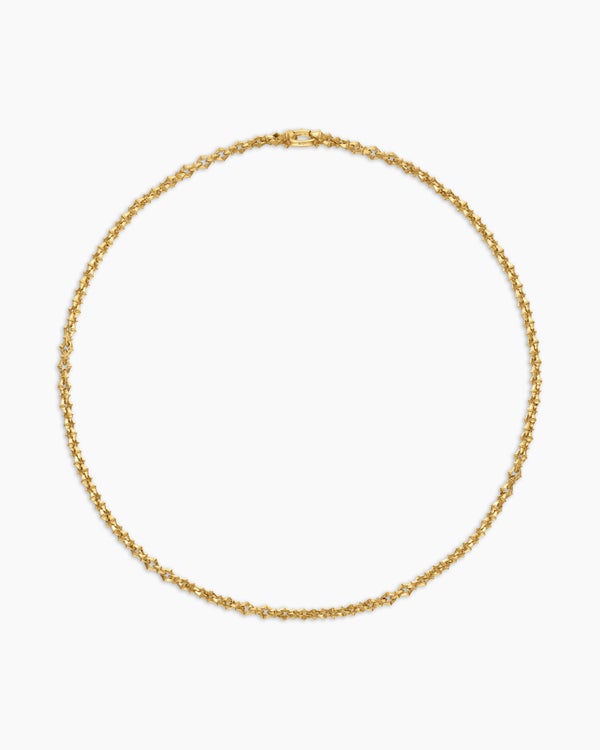David Van Hagen Armory ® Necklace 18K Yellow Gold 4mm