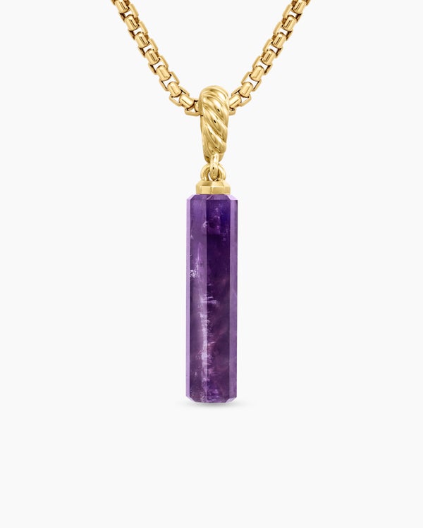 david van hagen Barrel Amulet Amethyst and 18K Yellow Gold 20mm