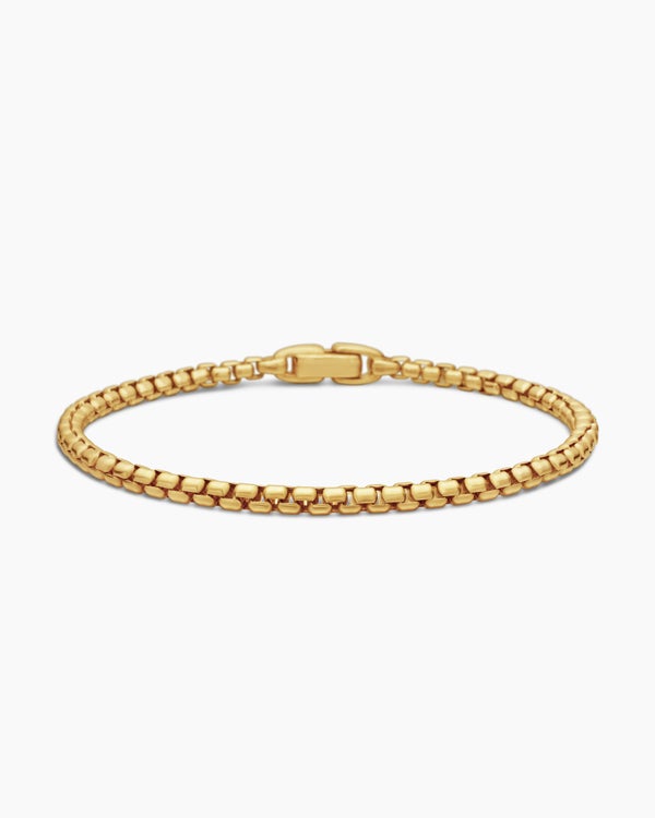 david van hagen Box Chain Bracelet 18K Yellow Gold 3.4mm david van hagen Box Chain Bracelet 18K Yellow Gold 3.4mm