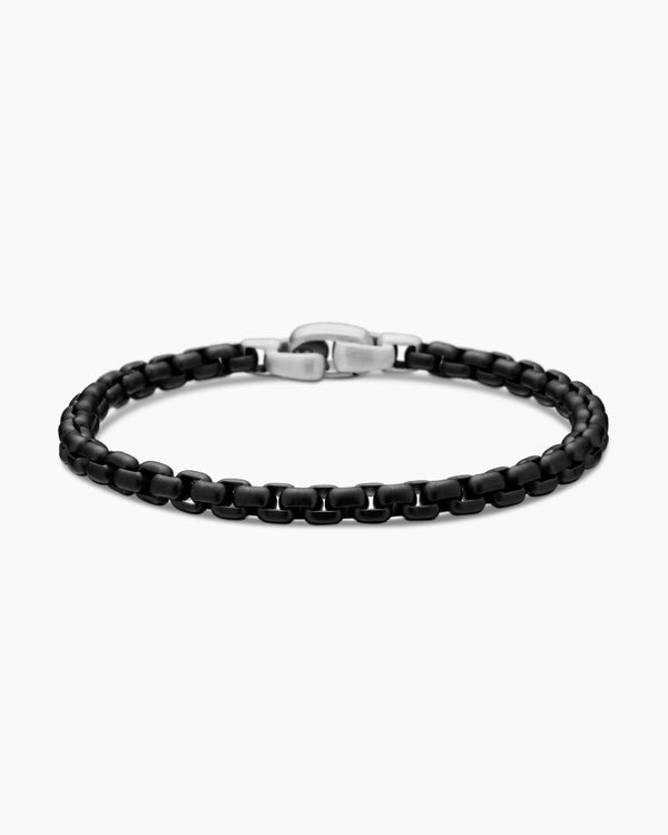 david van hagen Box Chain Bracelet Darkened Stainless Steel 5mm david van hagen Box Chain Bracelet Darkened Stainless Steel 5mm