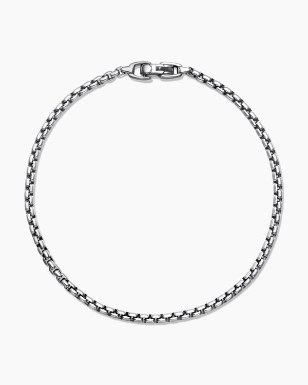 David Van Hagen Box Chain Bracelet Sterling Silver 2.7mm