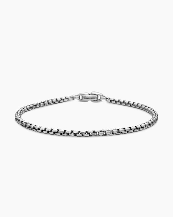 david van hagen Box Chain Bracelet Sterling Silver 2.7mm david van hagen Box Chain Bracelet Sterling Silver 2.7mm