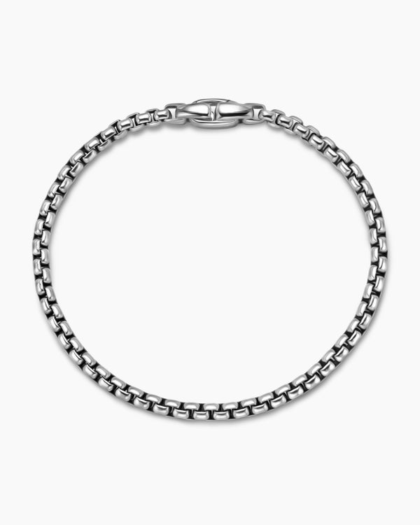 David Van Hagen Box Chain Bracelet Sterling Silver 3.6mm