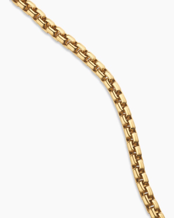 David Van Hagen Box Chain Necklace 18K Yellow Gold 1.7mm