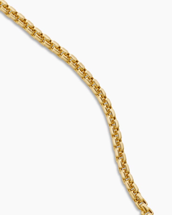 David Van Hagen Box Chain Necklace 18K Yellow Gold 1.7mm