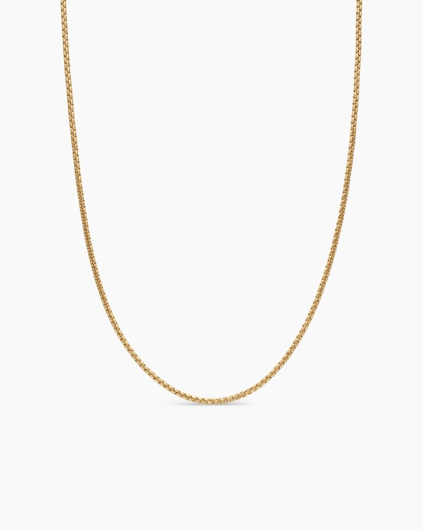 david van hagen Box Chain Necklace 18K Yellow Gold 1.7mm david van hagen Box Chain Necklace 18K Yellow Gold 1.7mm
