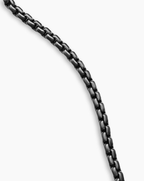 David Van Hagen Box Chain Necklace Stainless Steel And Sterling Silver 7.3mm