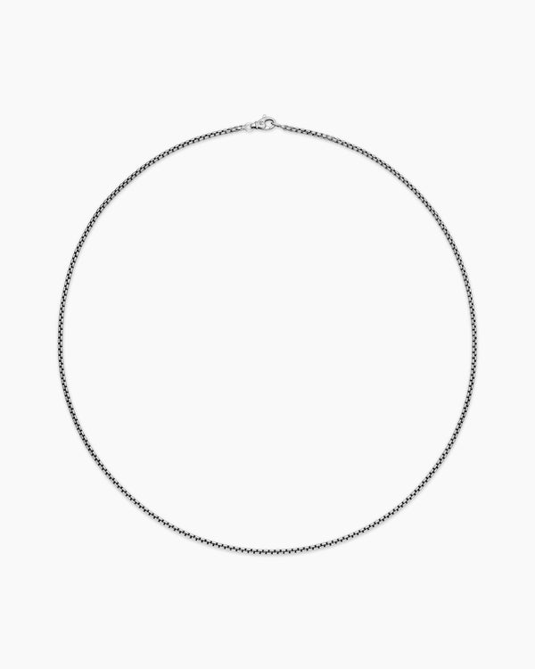David Van Hagen Box Chain Necklace Sterling Silver 2.7mm