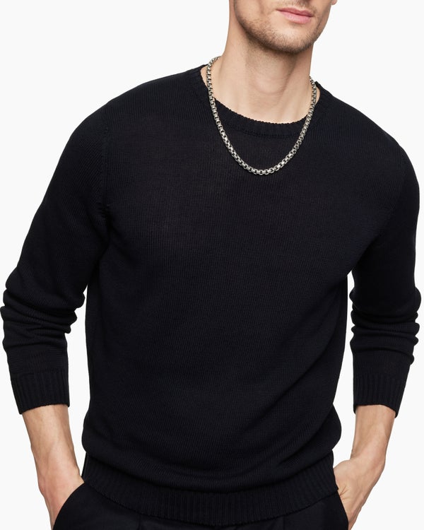 David Van Hagen Box Chain Necklace Sterling Silver 7.3mm