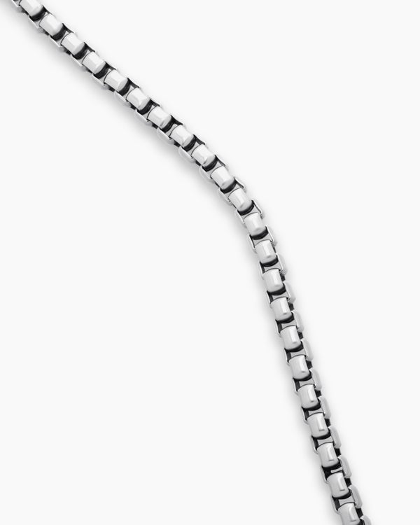 David Van Hagen Box Chain Necklace Sterling Silver 7.3mm