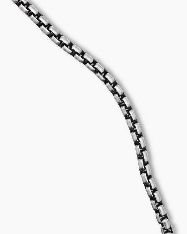 David Van Hagen Box Chain Necklace Sterling Silver With 14K Yellow Gold Accent 1.7mm