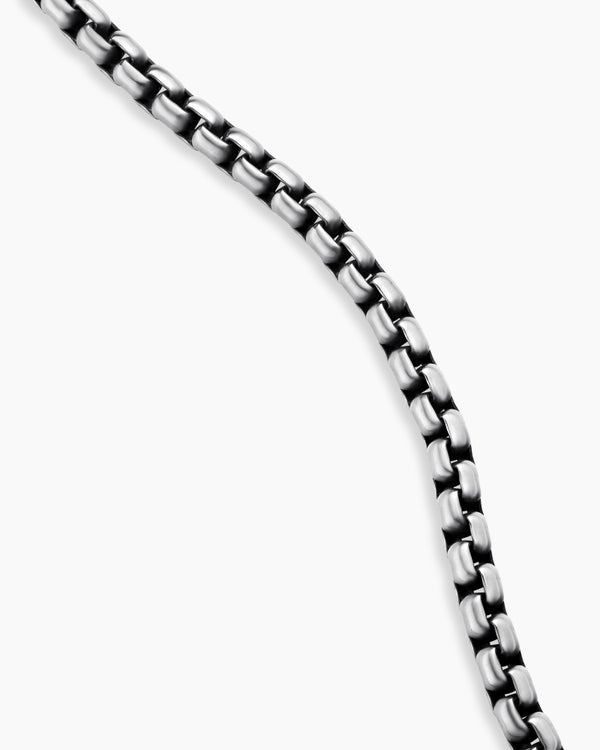 David Van Hagen Box Chain Necklace Sterling Silver With 14K Yellow Gold Accent 3.6mm