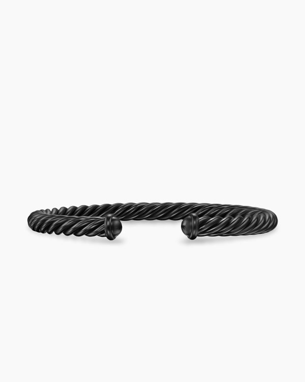 david van hagen Cable Cuff Bracelet Black Aluminum 6mm david van hagen Cable Cuff Bracelet Black Aluminum 6mm