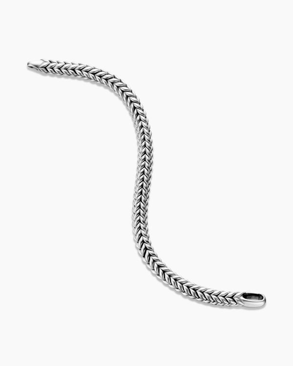 David Van Hagen Chevron Bead Bracelet Sterling Silver 8mm