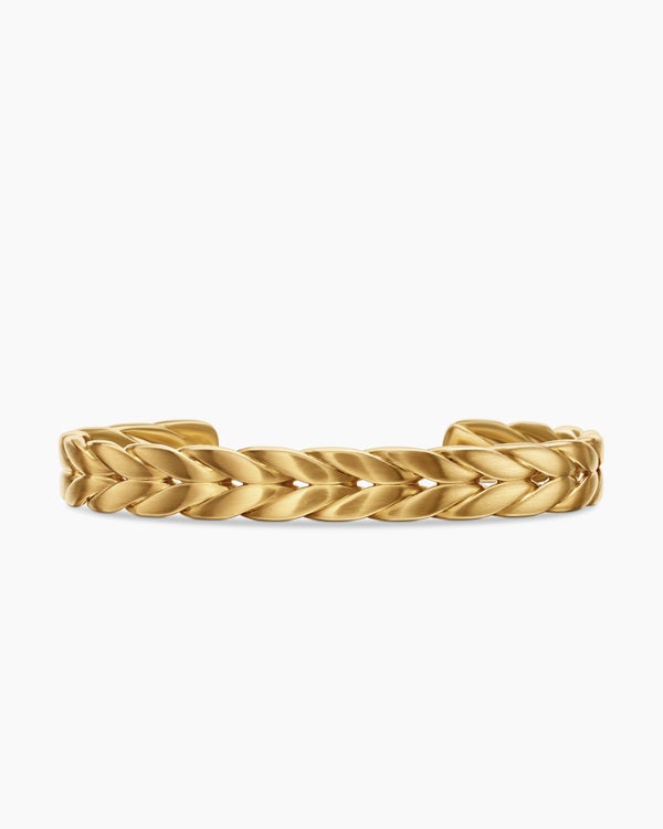 david van hagen Chevron Cuff Bracelet 18K Yellow Gold 9mm