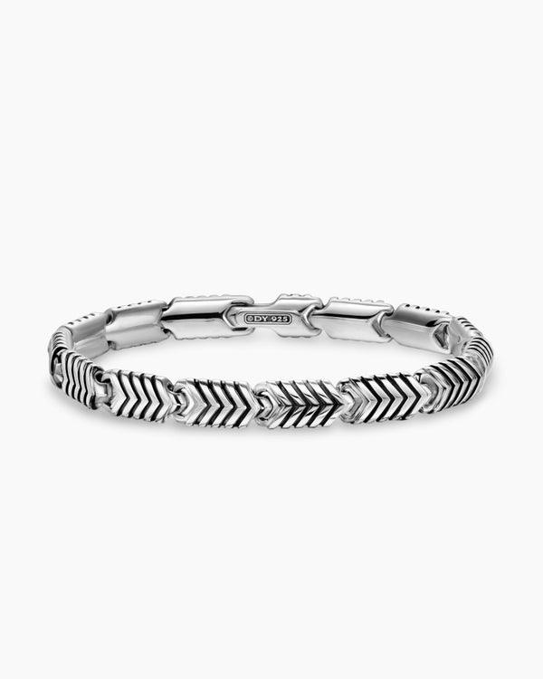 david van hagen Chevron Link Bracelet Sterling Silver 7.6mm david van hagen Chevron Link Bracelet Sterling Silver 7.6mm