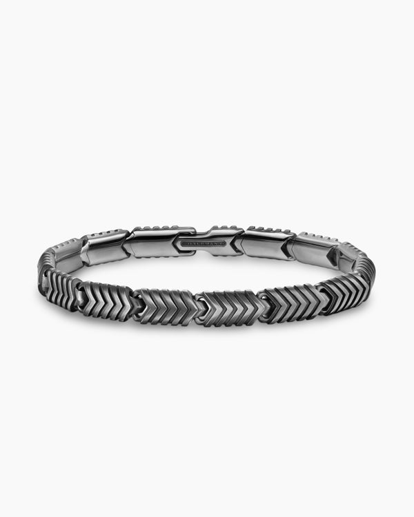 david van hagen Chevron Link Bracelet Titanium 7.6mm david van hagen Chevron Link Bracelet Titanium 7.6mm